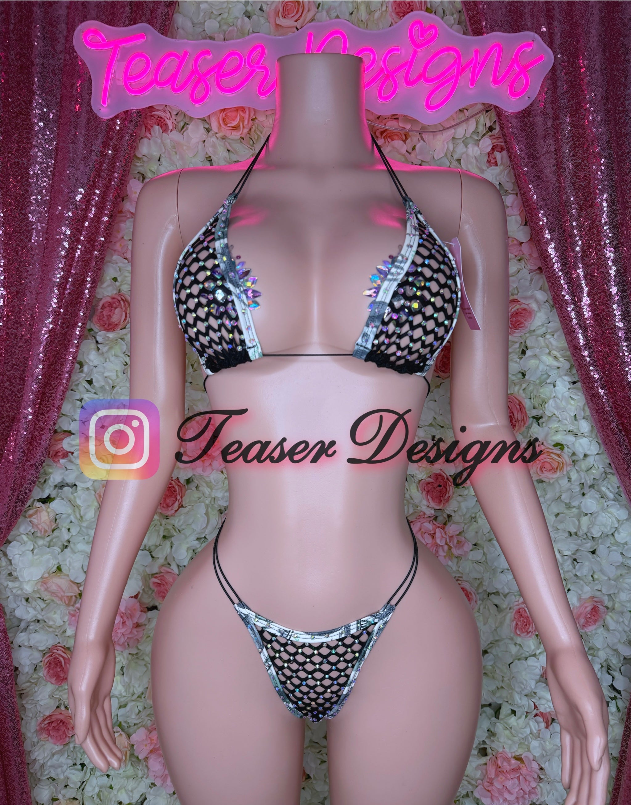 One size mesh bikini