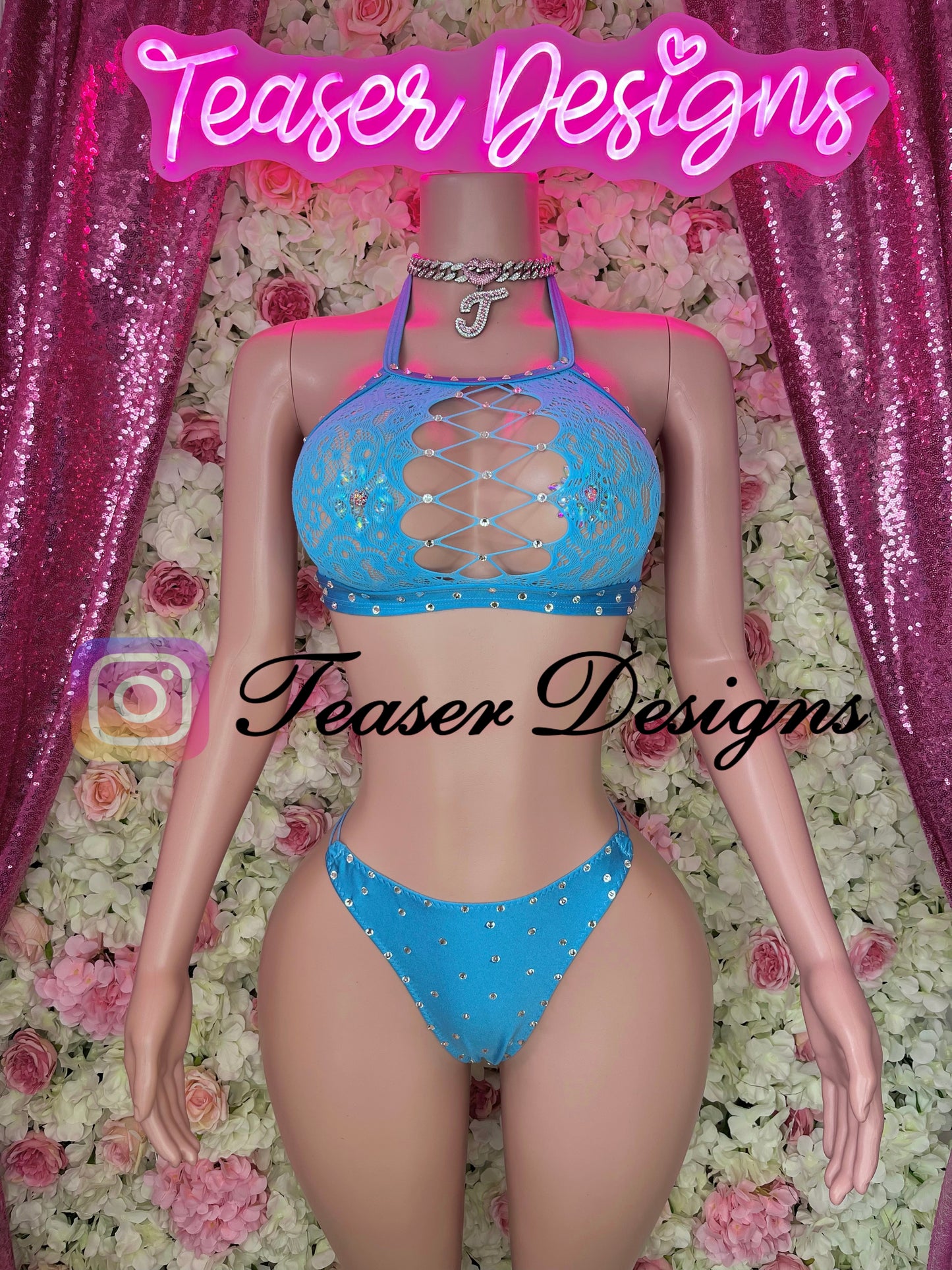 OS 2 pc high waist thong set