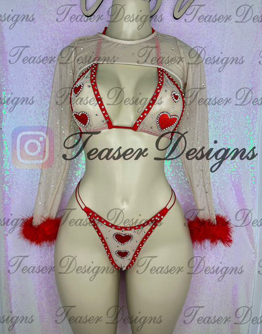 *made to order* Queen of hearts set