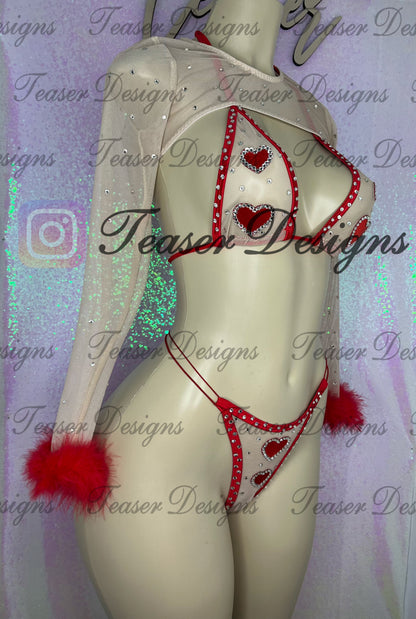 *made to order* Queen of hearts set